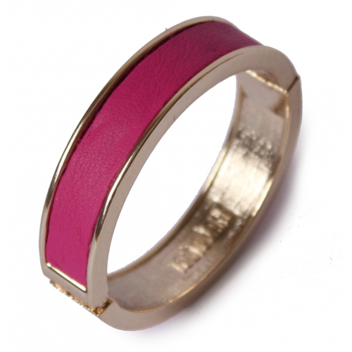 Evelyn leather bracelet pink
