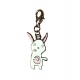 Zombie Bunny Zipper Pull