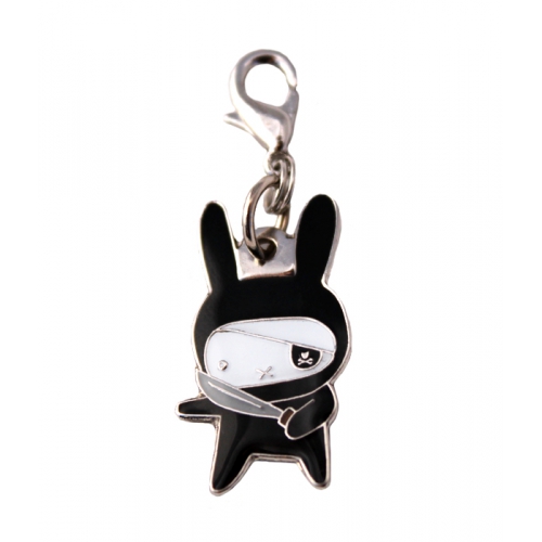 Ninja Bunny Zipper Pull