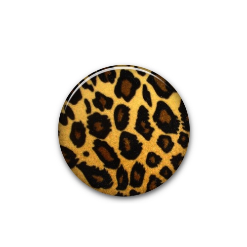 Mini Button Leopard